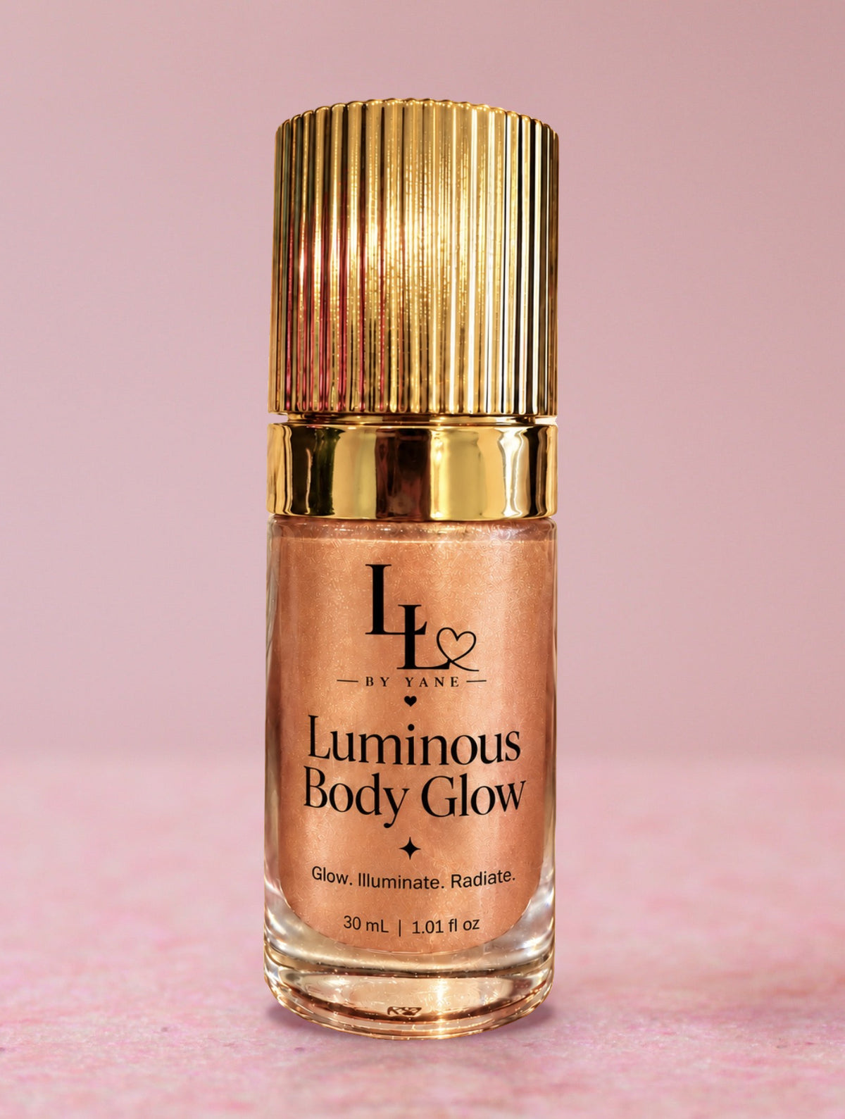 Lips and Lashes by Yane Luminous Body Glow in Rose Glow